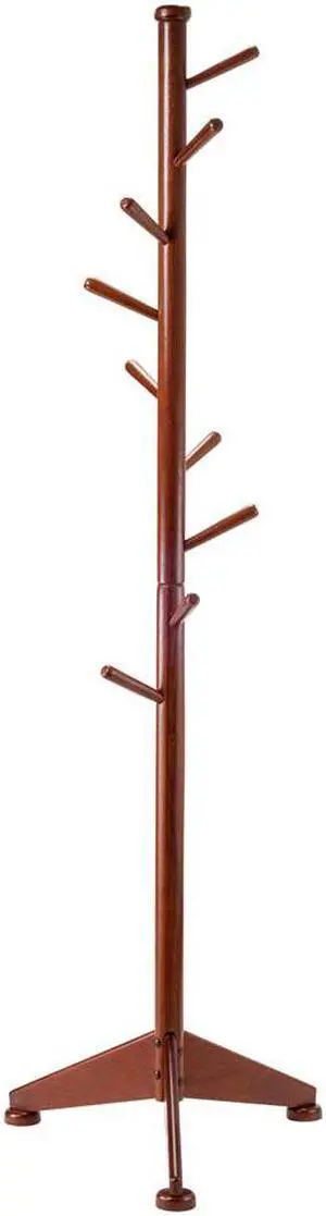 Winsome Wood Lily Coat Tree 9 Pegs Walnut