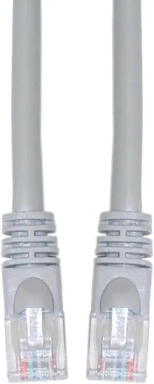 Cat6 Gray Ethernet Crossover Cable, Snagless/Molded Boot, 25 foot