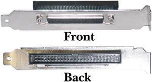 SCSI Computer Slot Adapter, Internal IDC 50 Male to External HPDB68 (Half Pitch DB68) Female