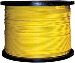 12 Fiber Indoor Distribution Fiber Optic Cable, Singlemode, 9/125, Yellow, Riser Rated, Spool, 1000 foot