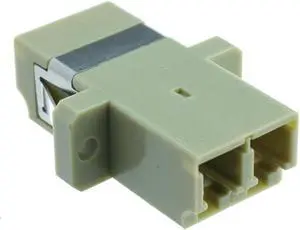 Fiber Optic Coupler, LC/LC Female, Duplex, Plastic Housing