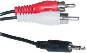 Offex Wholesale 2 RCA Male / 3.5mm Stereo Male, 25 ft