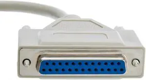 Offex Serial Extension Cable, DB25 Male to DB25 Female, RS-232, 1:1, 6 foot