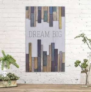 TX USA Home Indoor Decorative Dream Big Wall Art