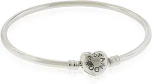 PANDORA Moments Silver Bangle Bracelet -