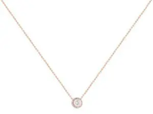 Pandora Silver PANDORA Rose Round CZ 17.8 Inch Necklace -