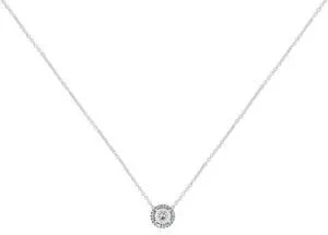 Pandora Sterling Silver Round CZ Necklace -