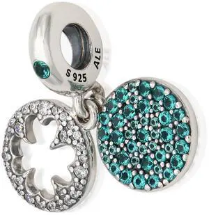 PANDORA Dazzling Clover Dangle Charm