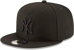 New Era New York Yankees Basic OTC 950 Stretch Fit Hat Black on Black OSFA