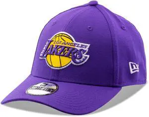 New Era Mens Los Angeles Lakers Team Classic 39THIRTY Stretch Fit  - Purple - Medium/Large