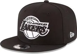 New Era NBA Los Angeles Lakers Mens 9Fifty Snapback Cap - One Size - Black