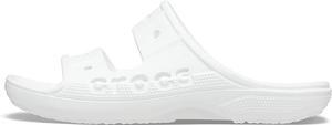Crocs Unisex Baya Two-Strap Slide Sandals - White