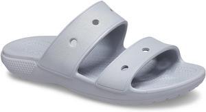Crocs Unisex Classic Two-Strap Slide Sandals - Light Grey