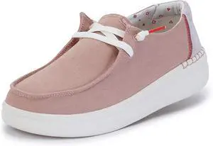Hey Dude Womens Wendy Lace-Up Loafers - Chambray Rose