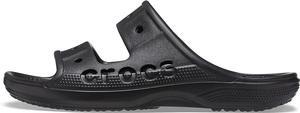 Crocs Unisex Baya Two-Strap Slide Sandals - Black