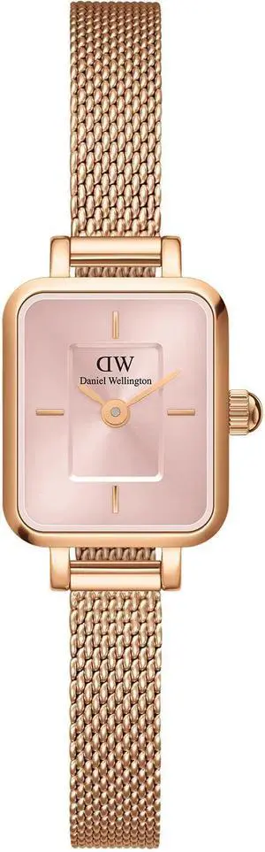 Daniel Wellington Quadro Mini Melrose Blush Rose Gold-Tone Ladies Watch