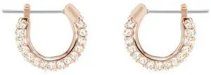 Swarovski Stone Pierced Hoop Earrings - - OEM