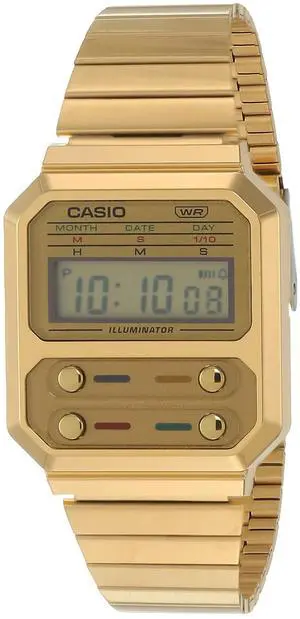 Casio Vintage Digital Gold-Tone Unisex Watch