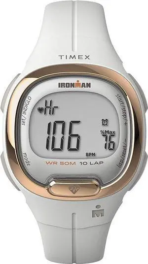 TIMEX T10 ROSE GOLD-TONE RESIN WATCH