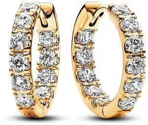Pandora Sparkling Row Eternity Hoop Earrings