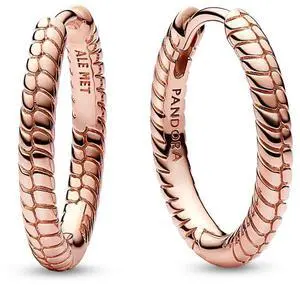 Pandora Moments Small Charm Hoop Earrings