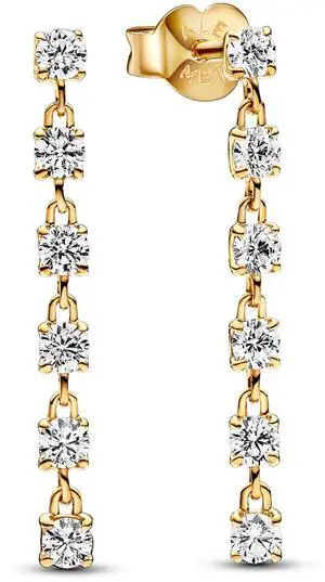 Pandora Sparkling Stones Drop Earrings