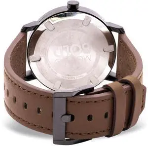 Movado Bold Cognac Leather Mens Watch