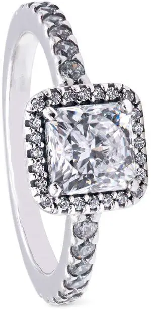 PANDORA Square Sparkle Halo Ring PANDORA Square Sparkle Halo Ring