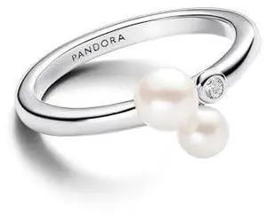 Pandora Duo Treated Freshwater Cultured Pearls Ring Pandora Duo Treated Freshwater Cultured Pearls Ring