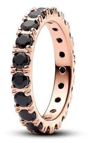 Pandora Black Sparkling Row Eternity Ring