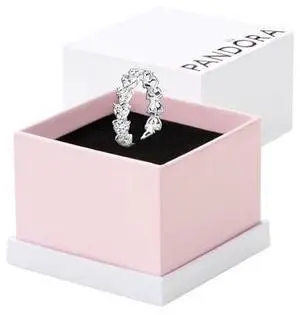 Pandora Row of Hearts Eternity Ring