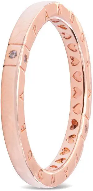 Pandora Rose Logo Hearts Ring
