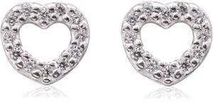 Pandora Heart Stud Earrings -