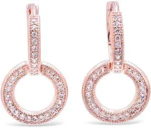 Pandora Sparkling Double Hoop Earrings