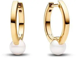 Pandora Treated Freshwater Cultured Pearl Hoop Earrings