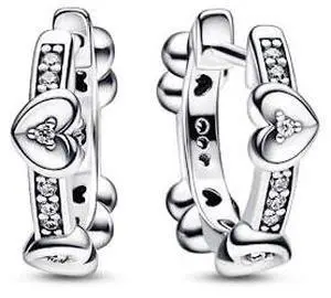 Pandora Radiant Sparkling Hearts Hoop Earrings Pandora Radiant Sparkling Hearts Hoop Earrings
