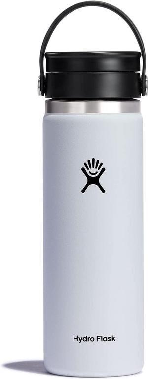 Hydro Flask Wide Mouth with Flex Sip Lid Insulated Water Bottle Travel Mug - 20 oz- White