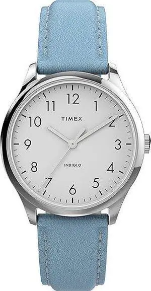 TIMEX MODERN EASY READER LEATHER LADIES WATCH
