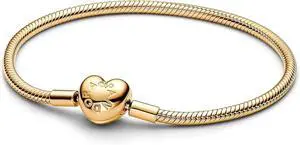 Pandora Moments Heart Clasp Snake Chain Bracelet