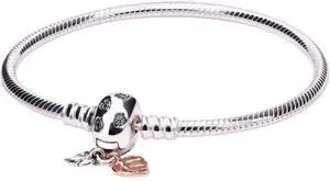 PANDORA Pandora Moments Leaves & Snake Chain Bracelet Size 19 -
