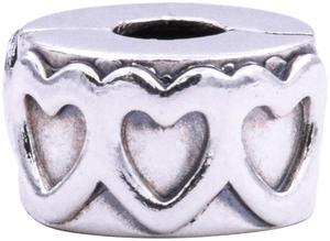 Pandora Row of Hearts Silver Charm - 791978