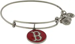 Alex and Ani Red Boston Red Sox Cap Logo Charm Bangle Rafaelian Bracelet - AS12BRS03RS