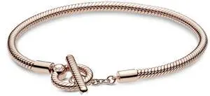Pandora Moments T-Bar Snake Chain Bracelet