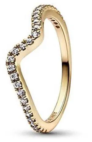 Pandora Sparkling Wave Ring
