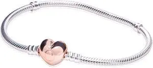 Pandora Moments Heart Clasp Snake Chain Bracelet - OEM