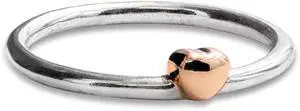 Pandora Polished Heart Puzzle Ring