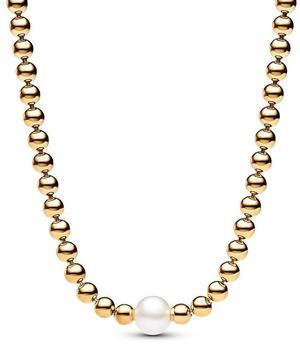 Pandora Treated Freshwater Cultured Pearl & Beads Collier Necklace