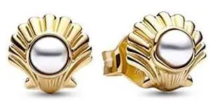Pandora Disney The Little Mermaid Seashell Stud Earrings
