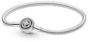 Pandora Moments Halo Snake Chain Bracelet