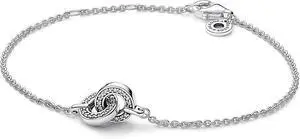 Pandora Signature Intertwined Pave Chain Bracelet Pandora Signature Intertwined Pave Chain Bracelet